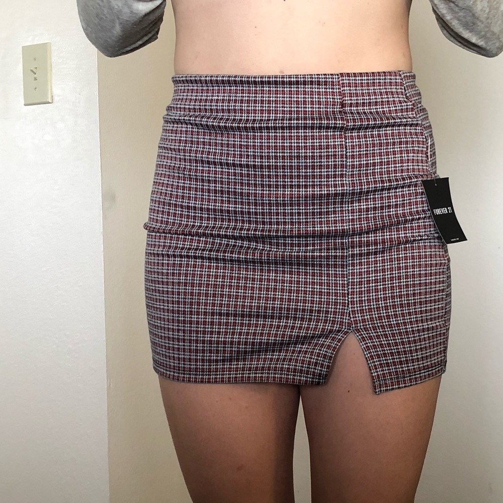 plaid skirt